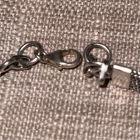 925 Sterling Silver Bracelets With Three Large Oval Shape Moonstone Cabochons - Picture 7 of 7